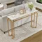 Image Консольный стол Costway JV11202WH White/Gold