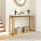 Image Консольный стол Costway JV11202WH White/Gold