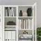 Image Книжный шкаф Ikea Billy/Oxberg стеклянные двери 160x30x202 (Белый)