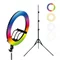 Image Кольцевая лампа HQ-18 RGB 18" с треногой 210 см чёрная