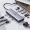 Image Adaptor UGREEN HUB 9in1 USB-C to HDMI CM498, Grey