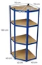 Image Стеллаж Costway TD10017NY Blue