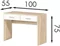 Image Birou Modern Tennessee 2S 100cm Sonoma Oak/White