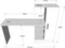 Image Письменный стол Mirage Design Laura CT2-AW Pine/White