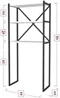Image Стеллаж Bofigo 66x34x160см White