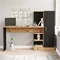 Image Письменный стол Mirage Design Laura CT2-AB Pine/Larex Black