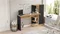 Image Письменный стол Mirage Design Laura CT2-AB Pine/Larex Black