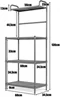 Image Стеллаж Costway HW57754GR Grey