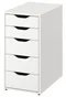 Image Письменный стол Ikea Lagkapten/Alex 140x60cm Белый Дуб