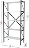 Image Raft Bofigo Shelves Metal 5 секции White/Black