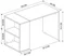 Image Письменный стол Bofigo Smyrna 120 Anthracite/White