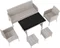 Image Set de mobilier de grădină Tempo Kondela Lalen TK-0000371811, Light Gray/Gray