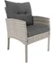 Image Set de mobilier de grădină Tempo Kondela Lalen TK-0000371811, Light Gray/Gray