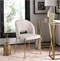 Image Scaun Mebel Elite Bros, Cream/Gold