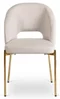 Image Scaun Mebel Elite Bros, Cream/Gold