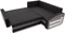 Image Canapea de colț Magnifico Meble Grande Right Shelf Bonell Mikrofaza 15/Mikrofaza 27 Right,Black/Grey