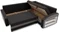 Image Canapea de colț Magnifico Meble Grande Right Shelf Bonell Mikrofaza 15/Mikrofaza 27 Right,Black/Grey