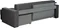 Image Canapea colțar Modern Lotos Alaska 10 Total Eclipse, Dark Gray