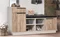Image Bancă cu dulap Modern Visit New 122cm Cashmere/Craft Oak Gray