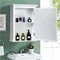 Image Шкаф с зеркалом Costway HW59321WH, White