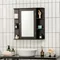 Image Шкаф с зеркалом Costway JV10446BN, Brown