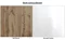 Image Комплект мебели Bratex Alba, Wotan Oak/White Gloss