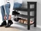 Image Стеллаж для обуви Ikea Hemnes 85x32см Черно-коричневый
