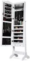 Image Шкаф-зеркало для украшений Costway JV10771WH White