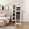 Image Шкаф-зеркало для украшений Costway JV11025WH White