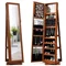 Image Шкаф-зеркало для украшений Costway HW64483BN Light Brown
