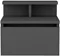 Image Тумба прикроватная Mirage Meble Alice Anthracite