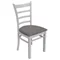 Image Комплект для кухни Evelin Raffles Oval White + 6 стульев COCO White/NV-10WP Grey