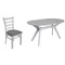 Image Комплект для кухни Evelin Raffles Oval White + 6 стульев COCO White/NV-10WP Grey