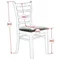 Image Комплект для кухни Evelin Raffles Oval White + 6 стульев COCO White/NV-10WP Grey