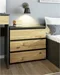 Image Комод Akord CL3 60см 3SZ Graphite Grey/Artisan Oak