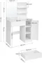 Image Туалетный столик Vasagle RDT119W01 White