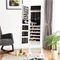 Image Шкаф-зеркало для украшений Costway JV10770WH White