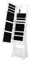 Image Шкаф-зеркало для украшений Costway JV10585WH White