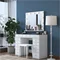 Image Туалетный столик + Табурет Mirage Meble BJ156 White