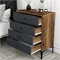 Image Комод Mirage Meble Lizbon 536 Anthracite/Walnut