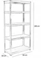 Image Стеллаж Procart R1809030, Silver
