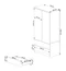 Image Шкаф Akord S90 2D2SZ 2 Lustro Sonoma Oak/White