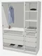 Image Шкаф комбинированный Ikea Pax 3 150x60x201 Белый