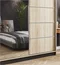 Image Шкаф-купе Prime Furniture Amo 200x200x62см Sonoma Oak/Black/Silver