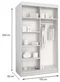 Image Шкаф-купе Prime Furniture Top 25 Plus 100 White