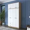 Image Шкаф Mirage Meble BA121 S 8D2S Walnut/White