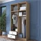 Image Шкаф Mirage Meble BA121 S 8D2S Walnut/White