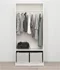 Image Шкаф Ikea Kleppstad 2 двери 79x176см Белый