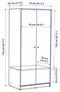 Image Шкаф Ikea Kleppstad 2 двери 79x176см Белый