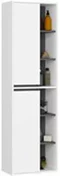Image Комплект мебели для ванной Akord Vami с отверстиями White/Graphite Grey